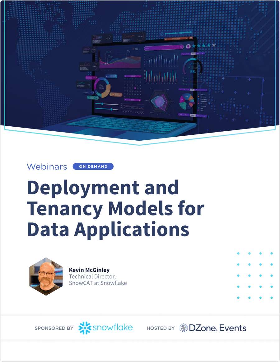 Deployment and Tenancy Models for Data Applications