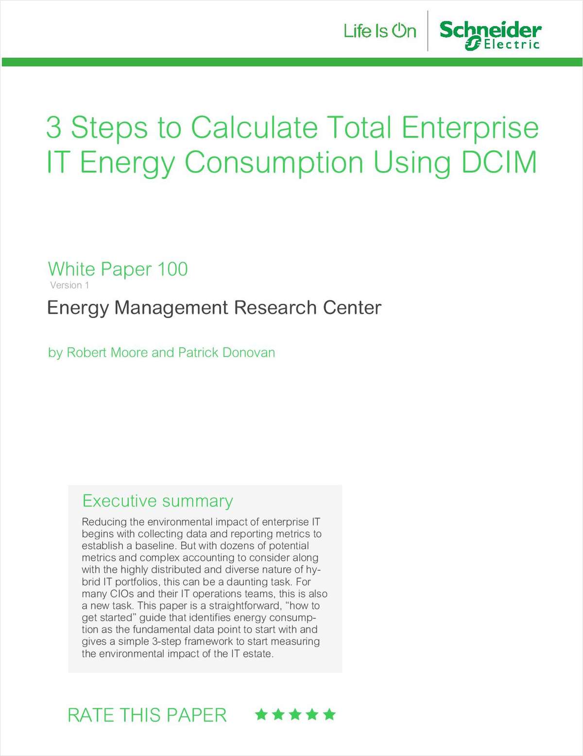 3 Steps to Calculate Total Enterprise IT Energy Consumption Using DCIM