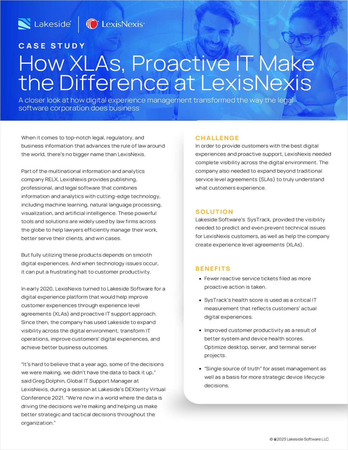 How XLAs, Proactive IT Make the Difference at LexisNexis