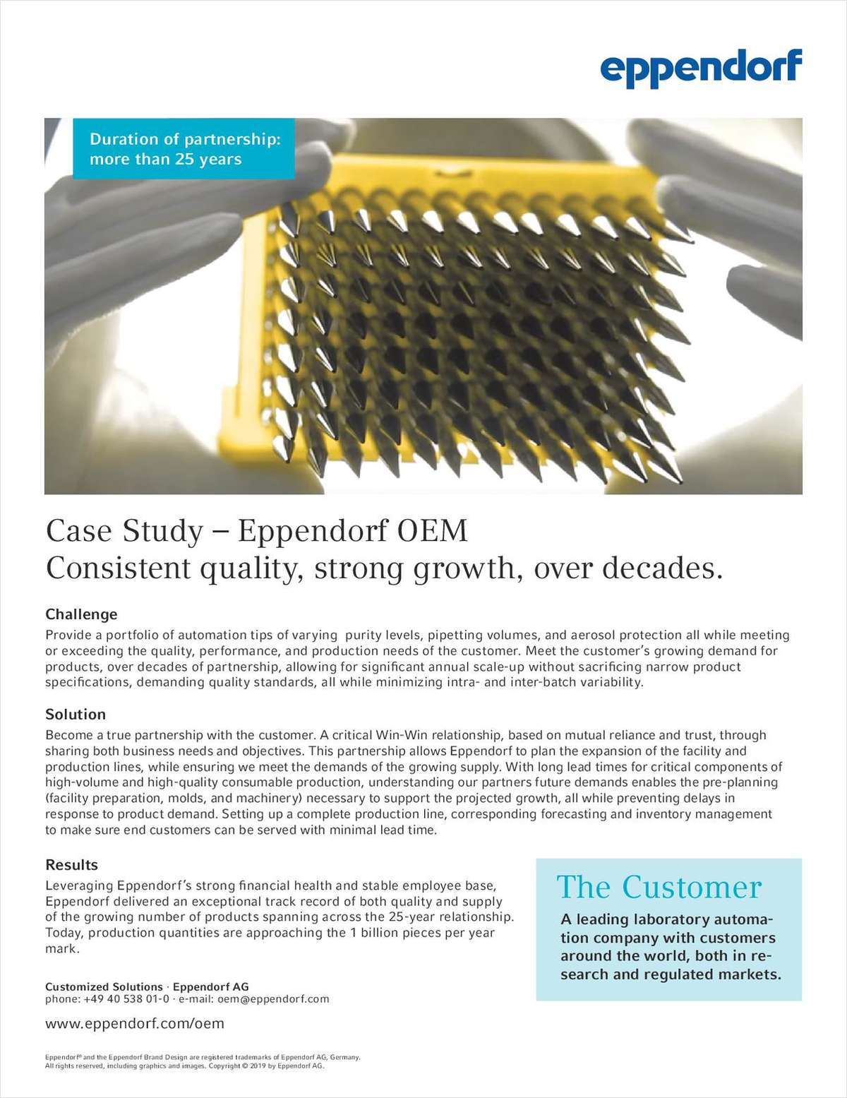 Case Study: Eppendorf OEM for Lab Automation
