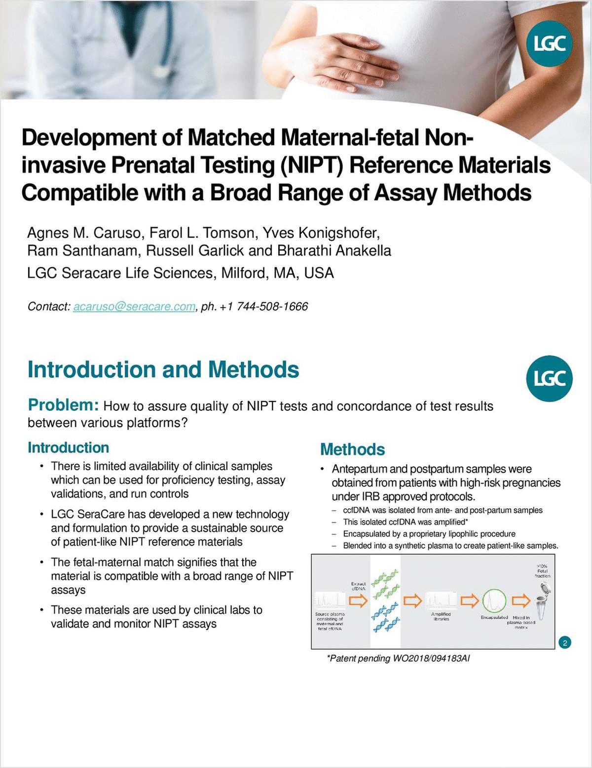 Development of Matched Maternal-Fetal Noninvasive Prenatal Testing (NIPT) Reference Materials Compatible with a Broad Range of Assay Methods