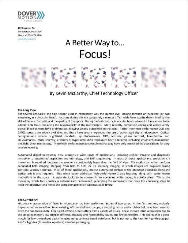 A Better Way to Focus
