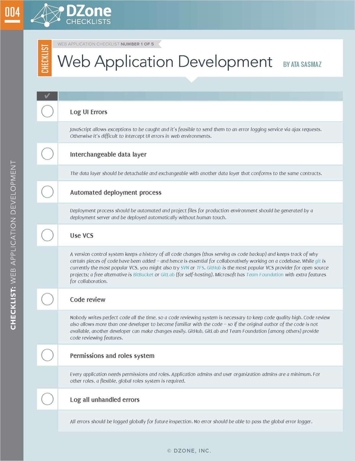 Web Application: Your Essential Checklist Bundle