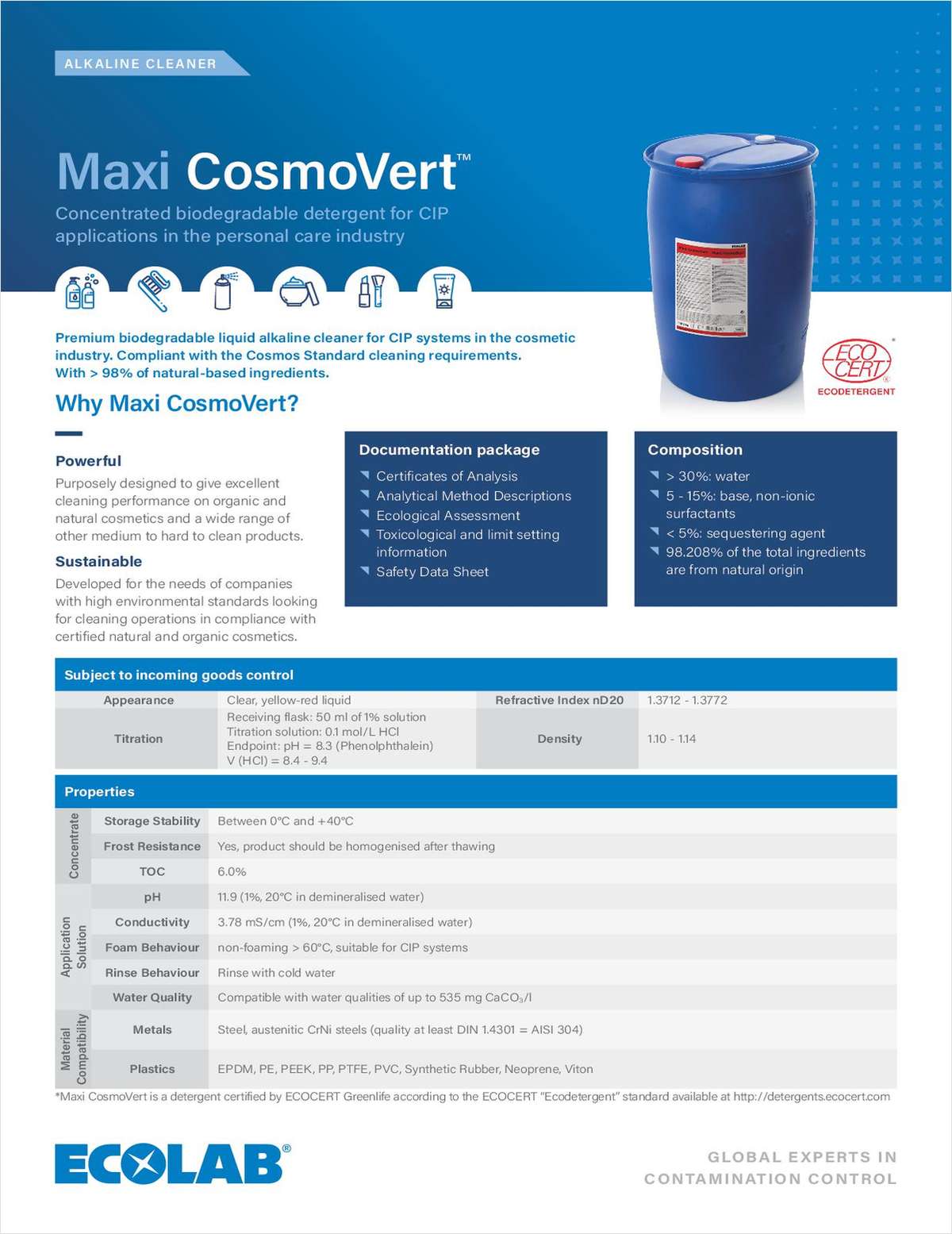 Maxi Cosmovert Product Brochure