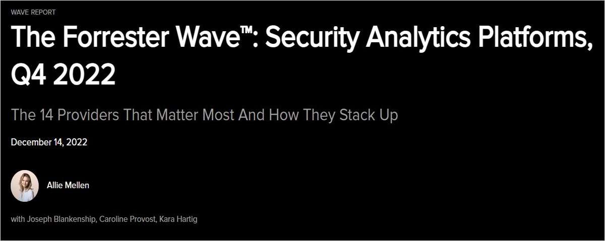 Elastic named a Leader in The Forrester Wave™: Security Analytics Platforms, Q4 2022