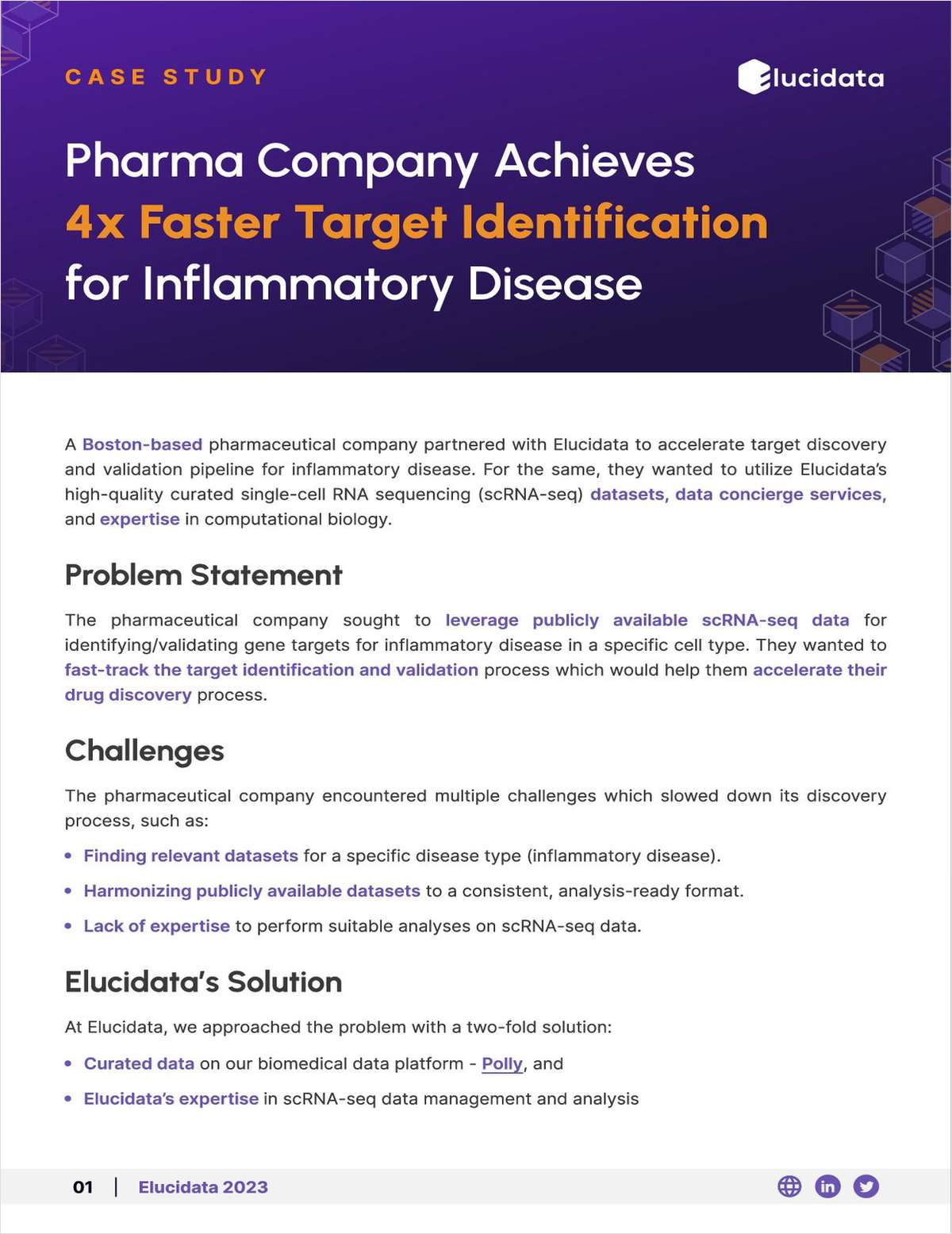 Pharma Company Achieves Four Times Faster Target Identification for Inflammatory Disease