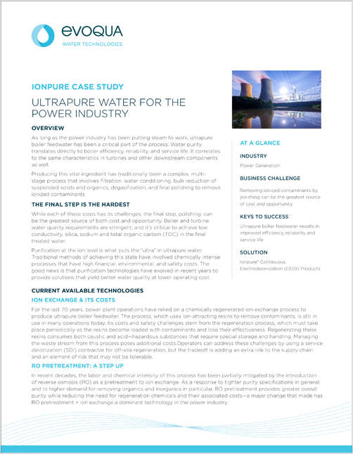 Ionpure® Case Study