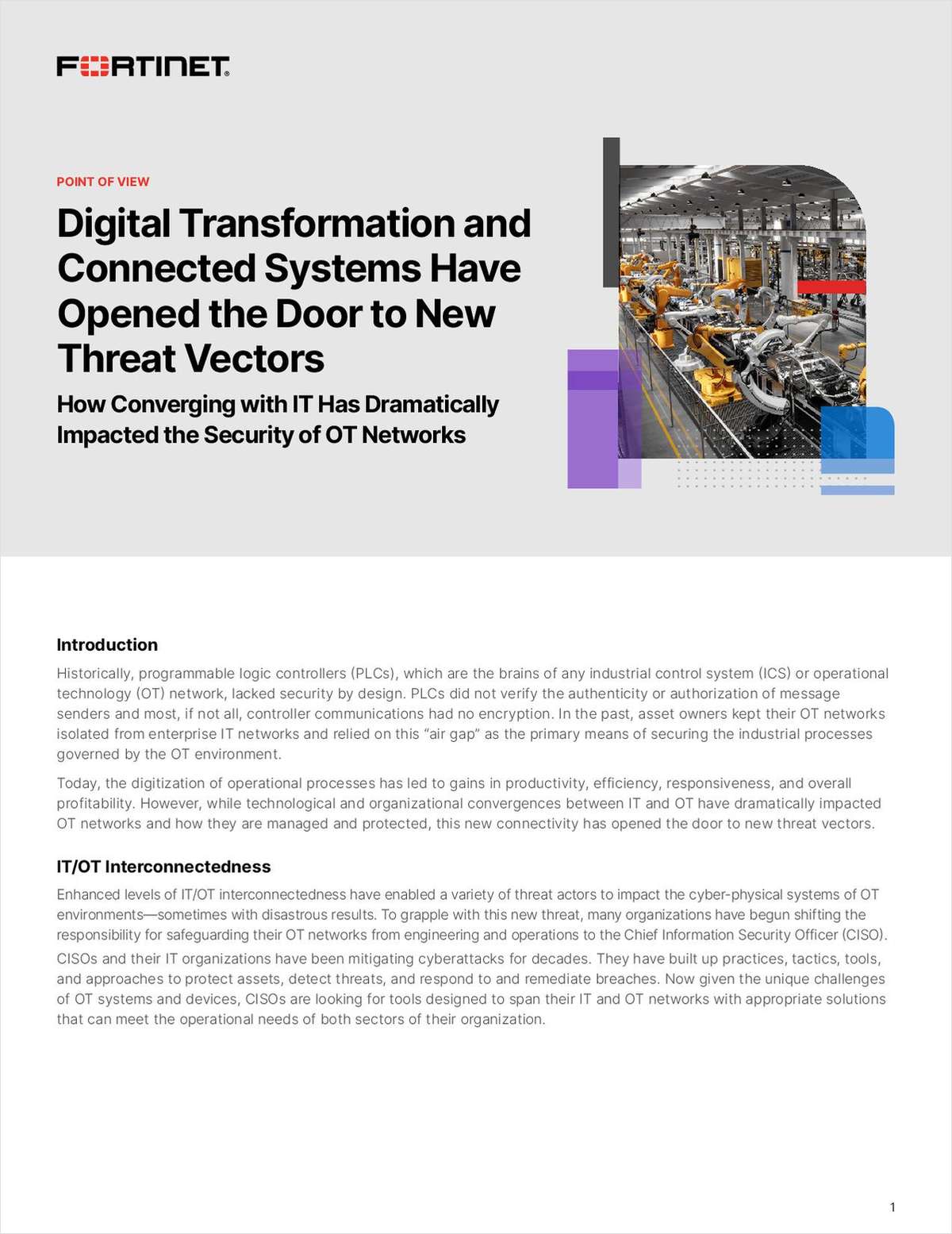 IT/OT Convergence Enables Security Operations Synergies