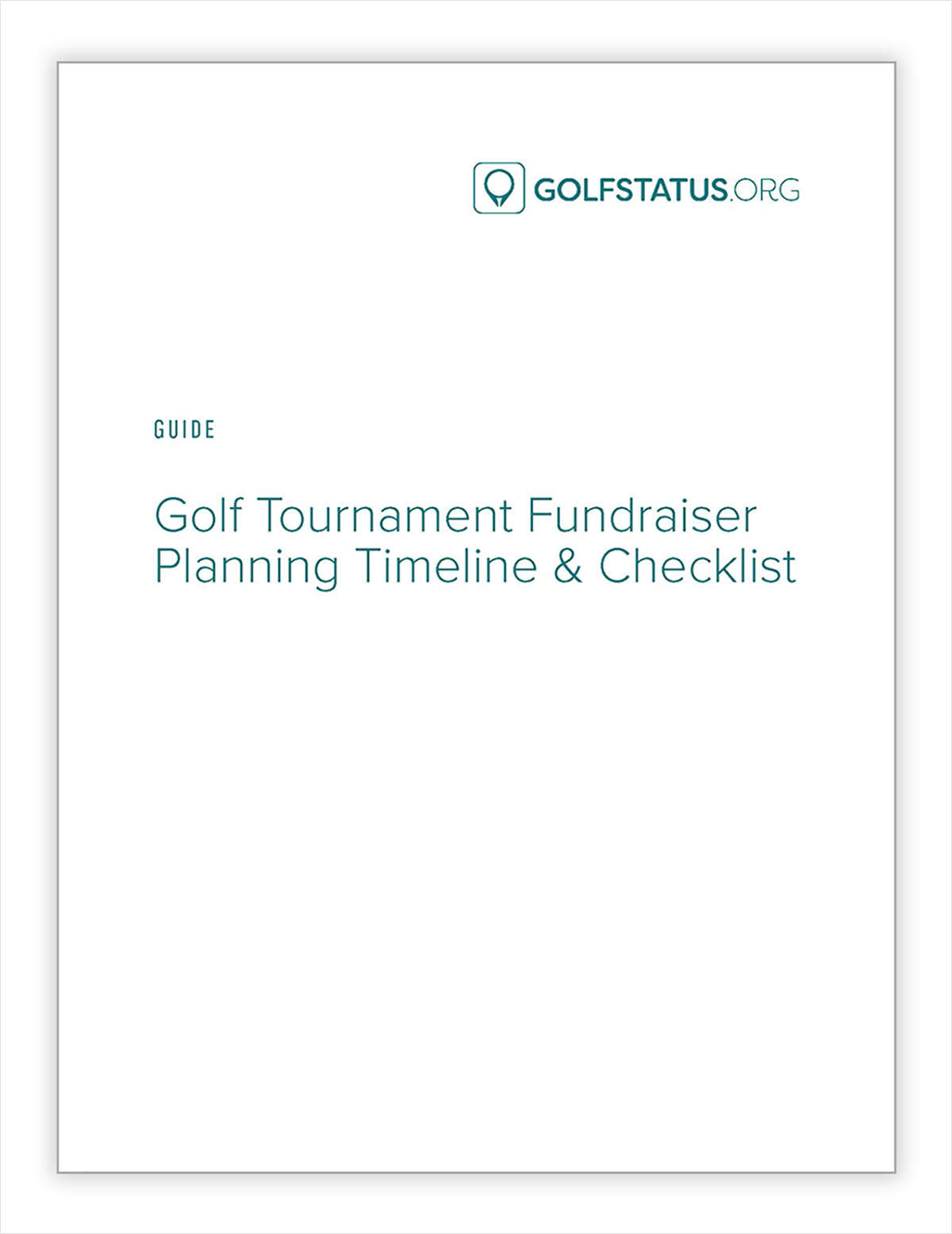 Guide: Golf Tournament Fundraiser Planning Timeline & Checklist