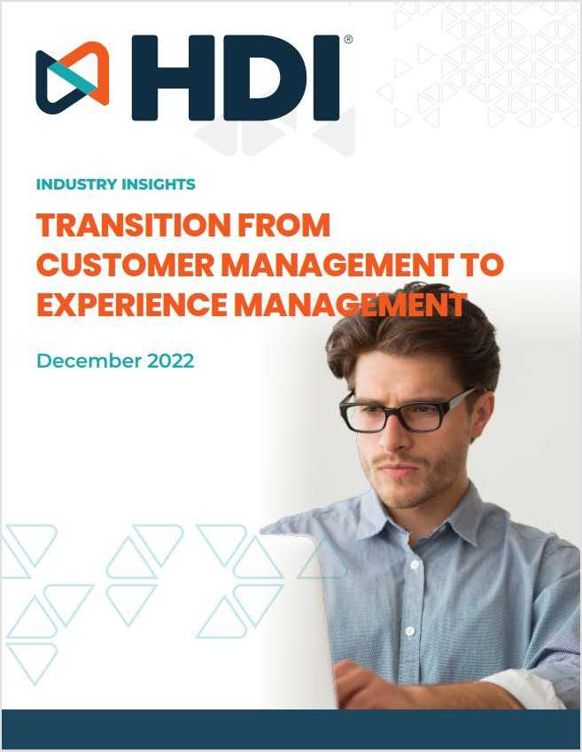 Transition From Customer Management To Experience Management
