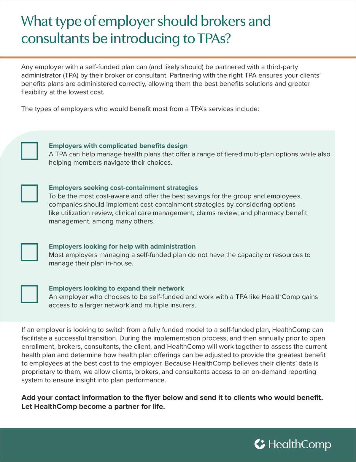 What Type of Employer Should Brokers and Consultants Be Introducing to TPAs?