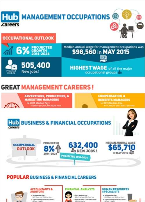 2 Business Careers Infographics