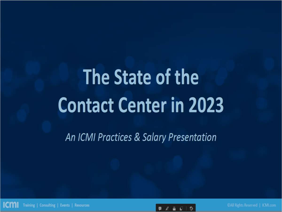 The State of the Contact Center in 2023