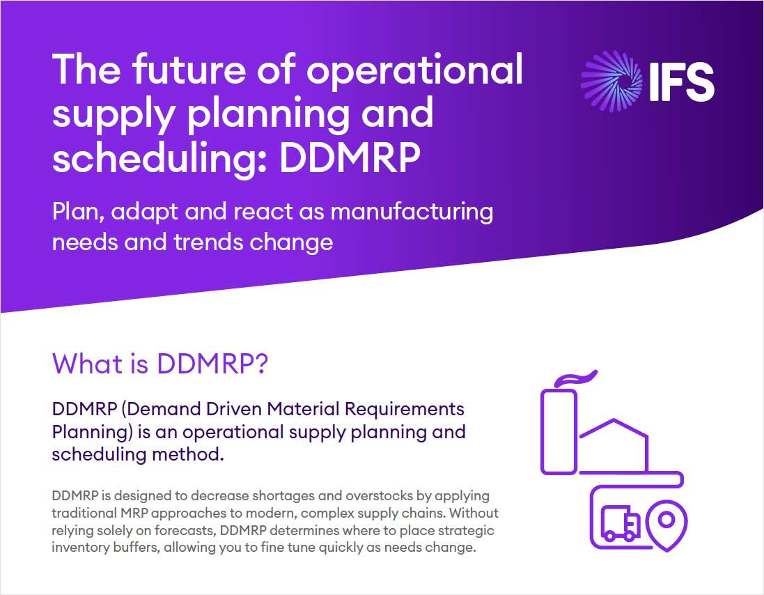 The Future of Operational Supply Planning & Scheduling: DDMRP