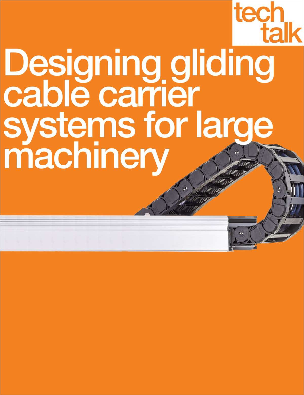 Designing gliding cable carrier systems for large machinery
