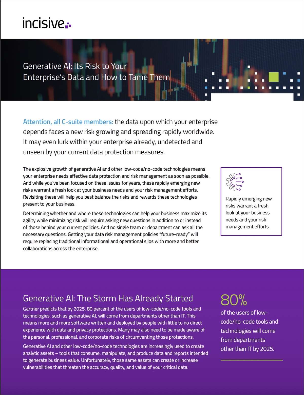Generative AI: Its Risk to Your Enterprise's Data and How to Tame Them.