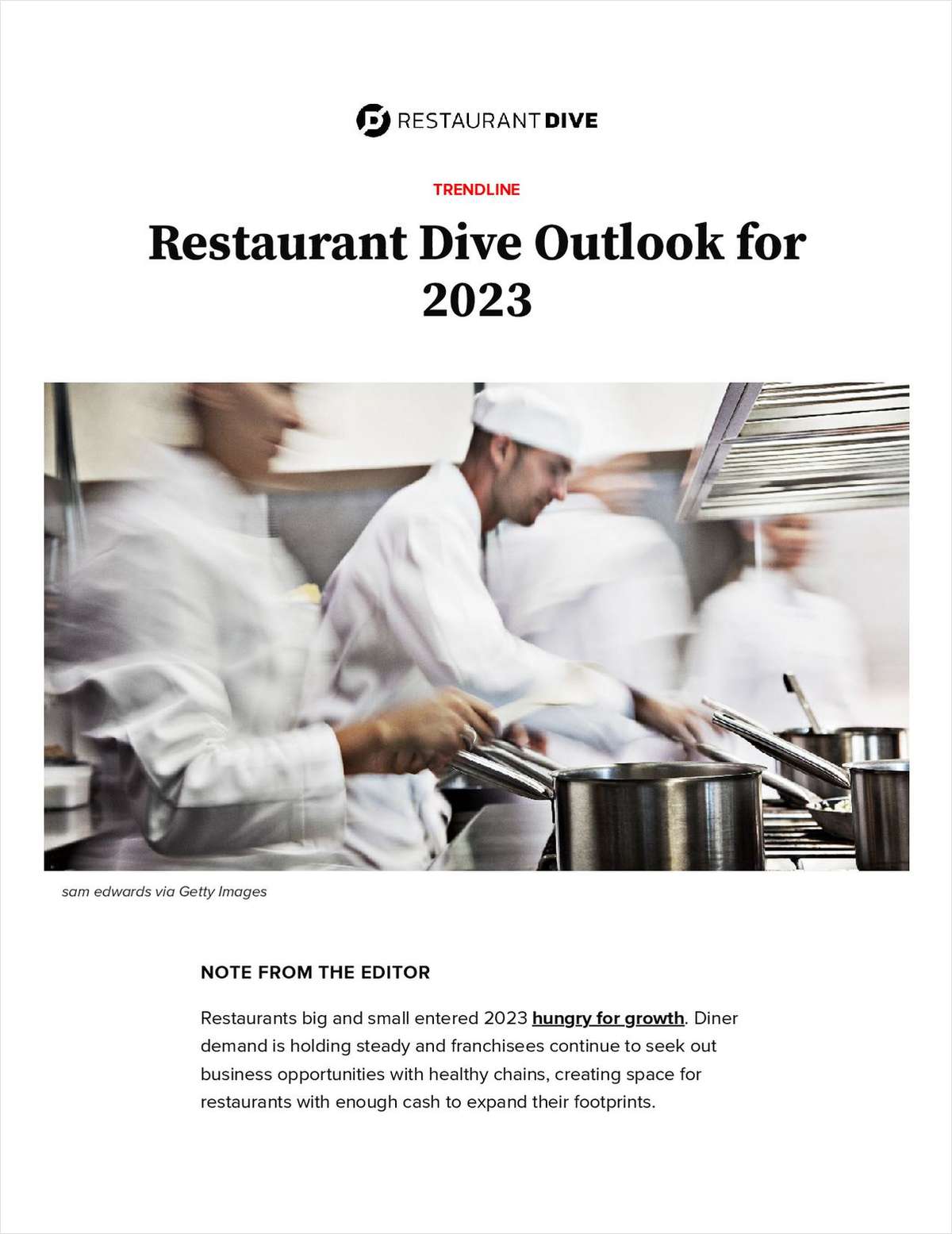 Restaurant Dive Outlook for 2023