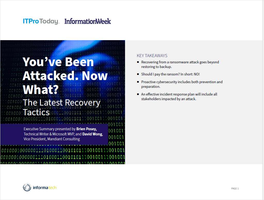You've Been Attacked Now What?