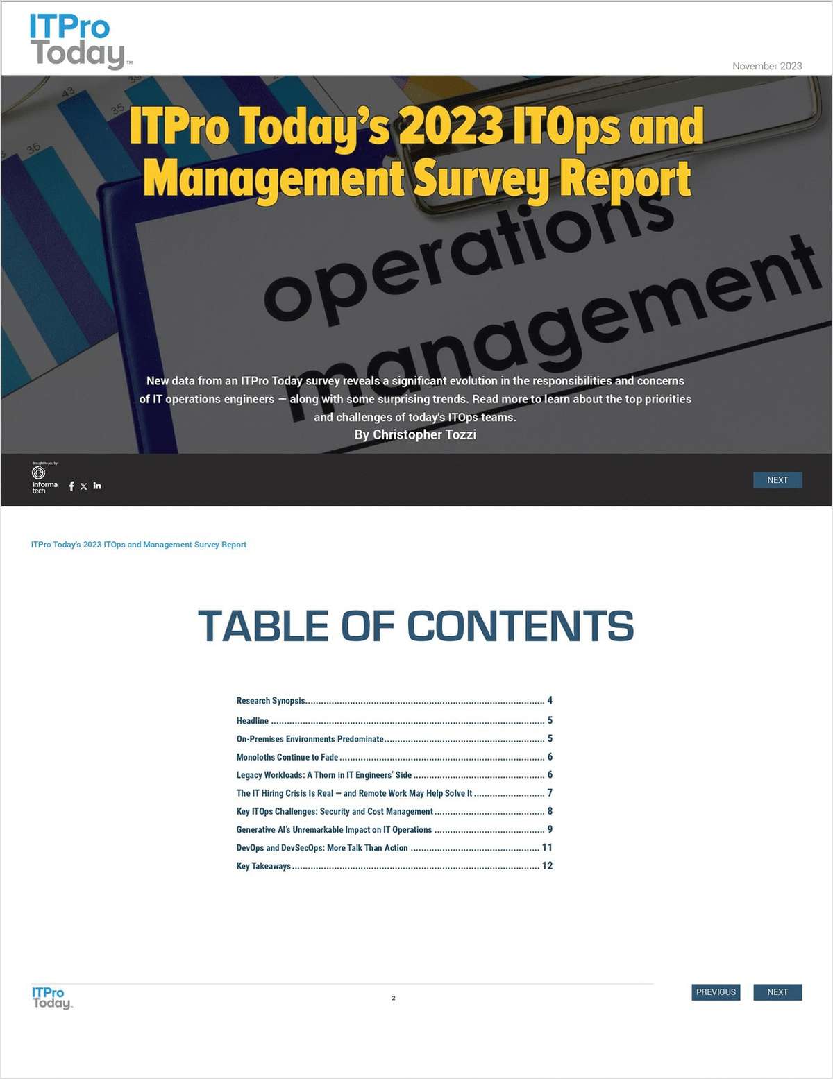 2023 ITOps and Management Survey Report