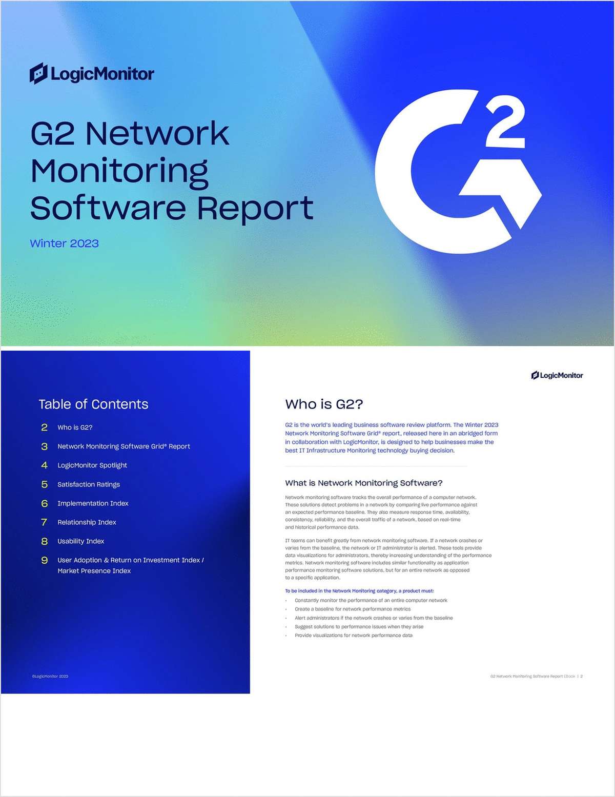 2023 G2 Cloud Monitoring Comparison