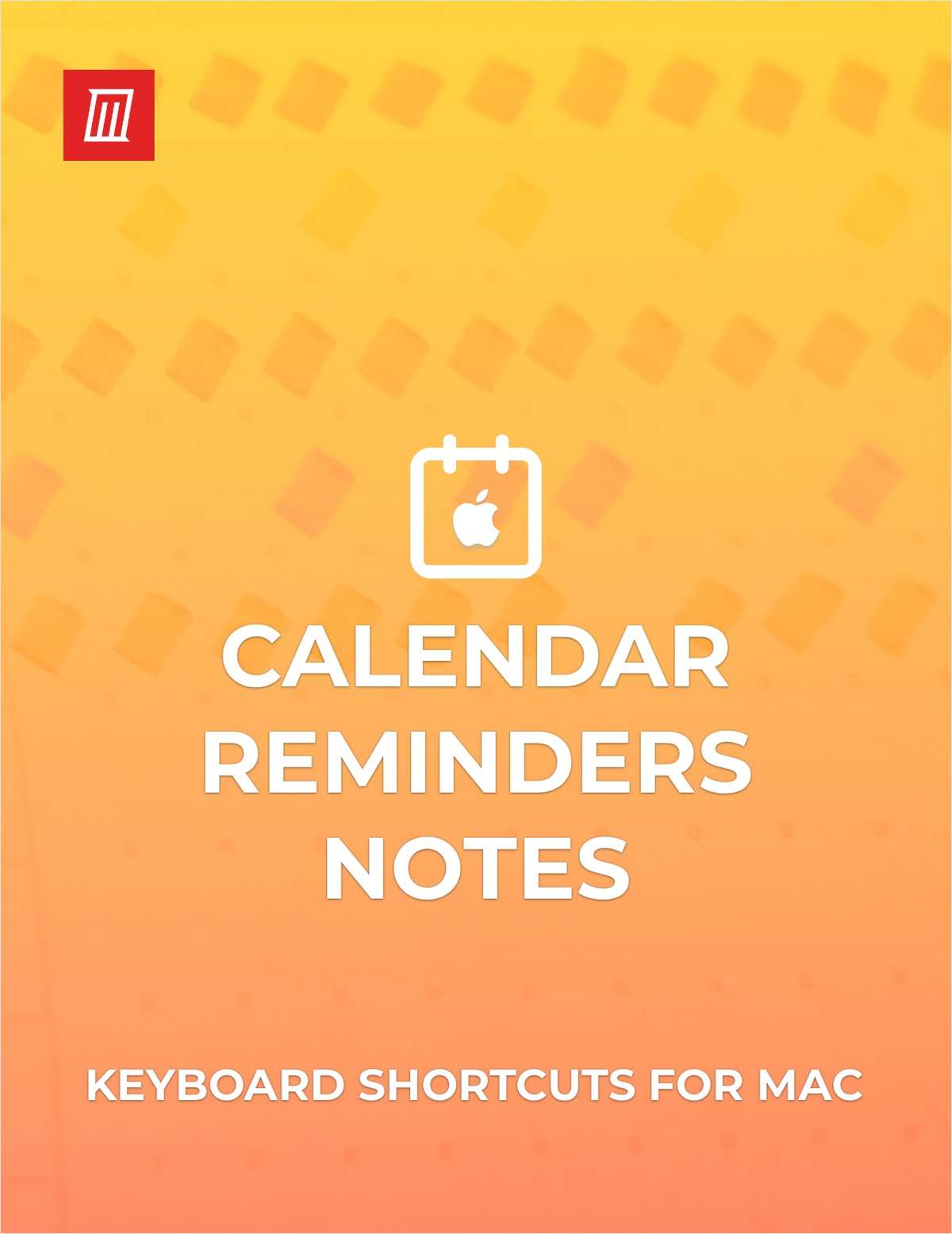 Keyboard Shortcuts for Calendar, Reminders, and Notes on Mac