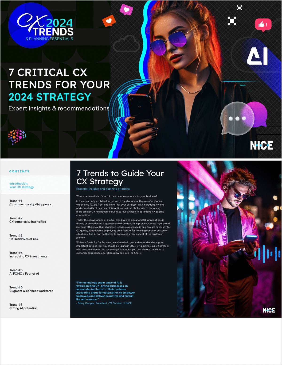 7 CRITICAL CX TRENDS FOR YOUR 2024 STRATEGY