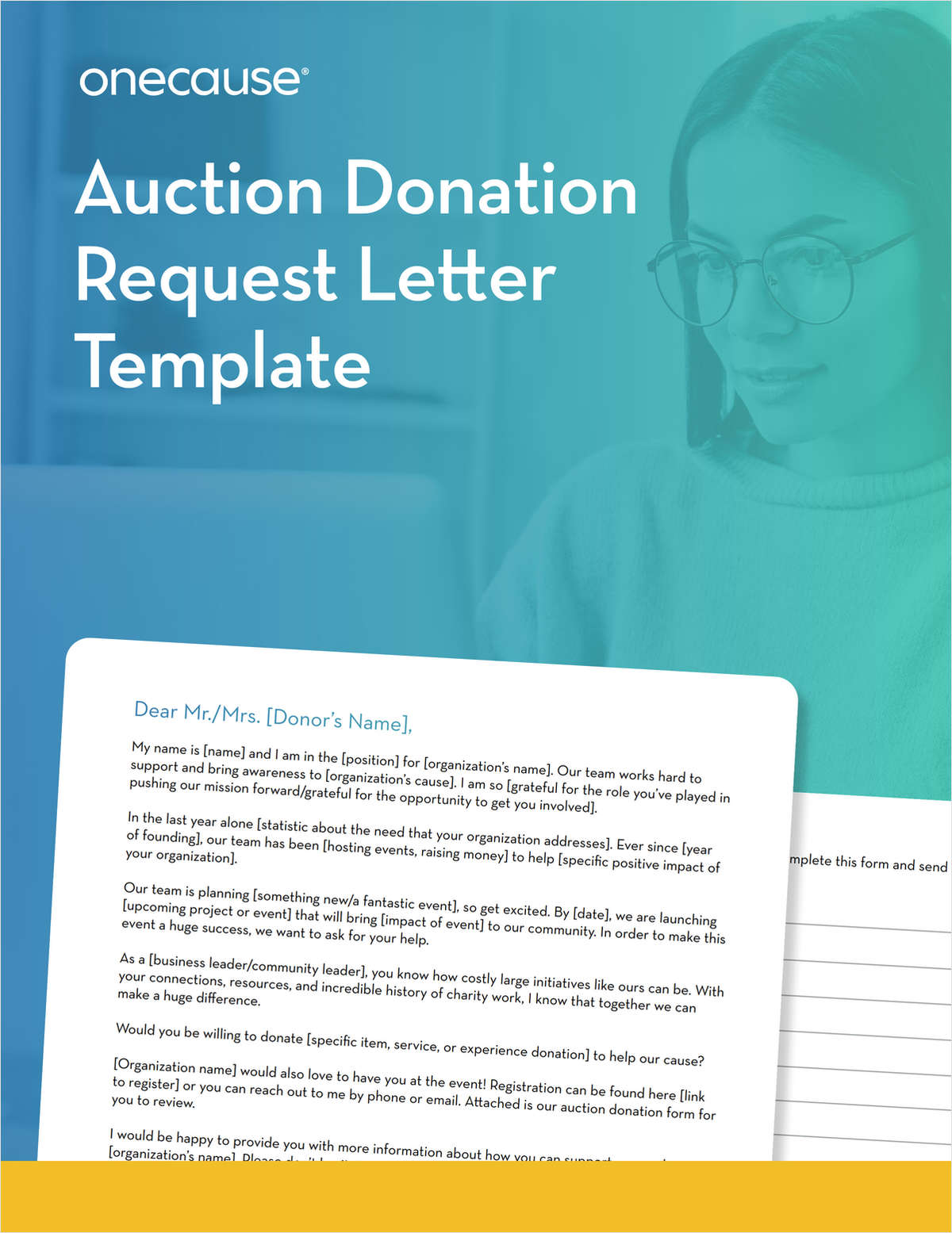 Auction Donation Request Letter Template