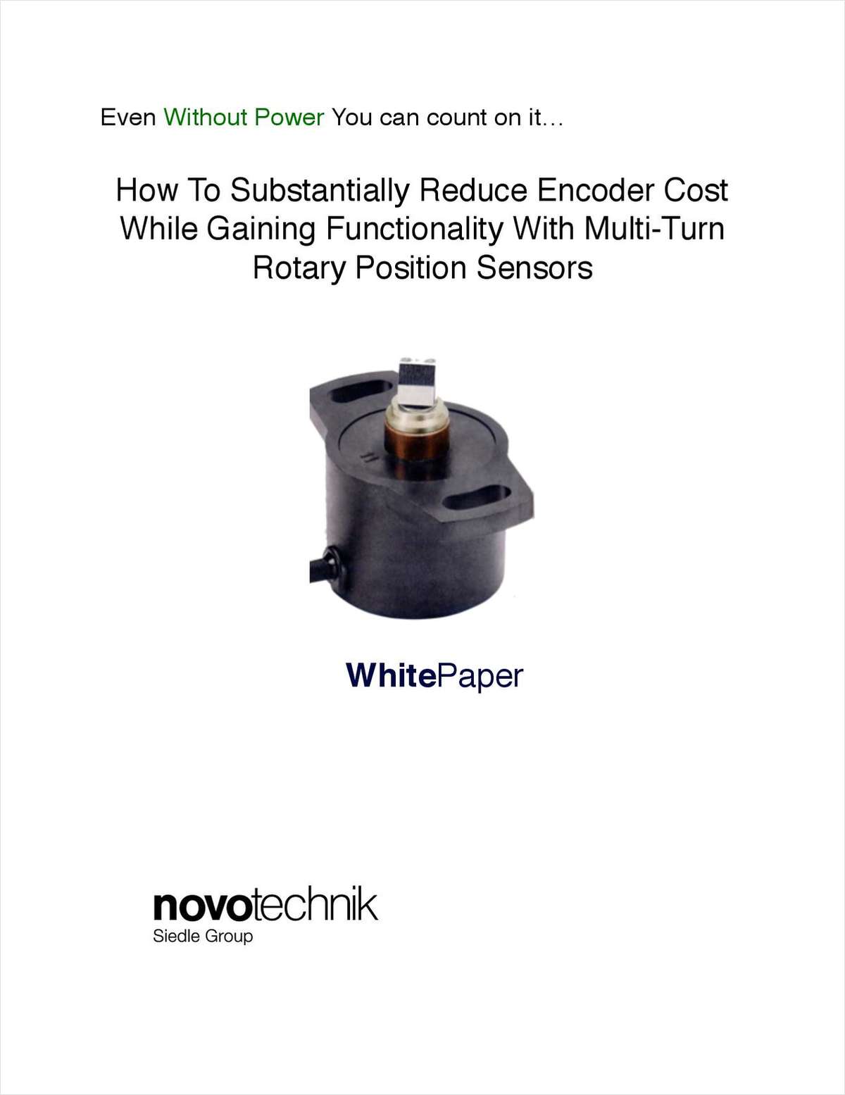 How To Substantially Reduce Encoder Cost While Gaining Functionality