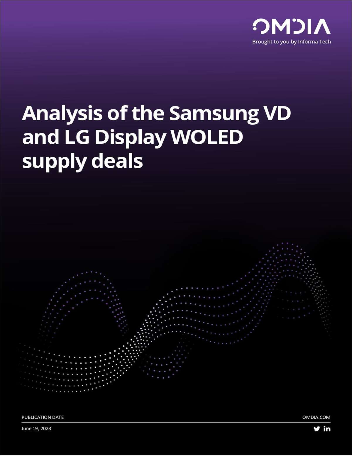 Analysis of the Samsung VD and LG Display WOLED supply deals