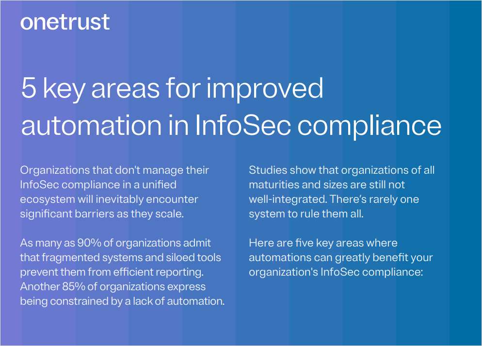 5 key areas for improved automation in InfoSec compliance, Free ...