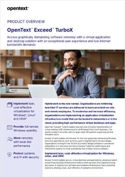 OpenText Exceed TurboX Product Overview