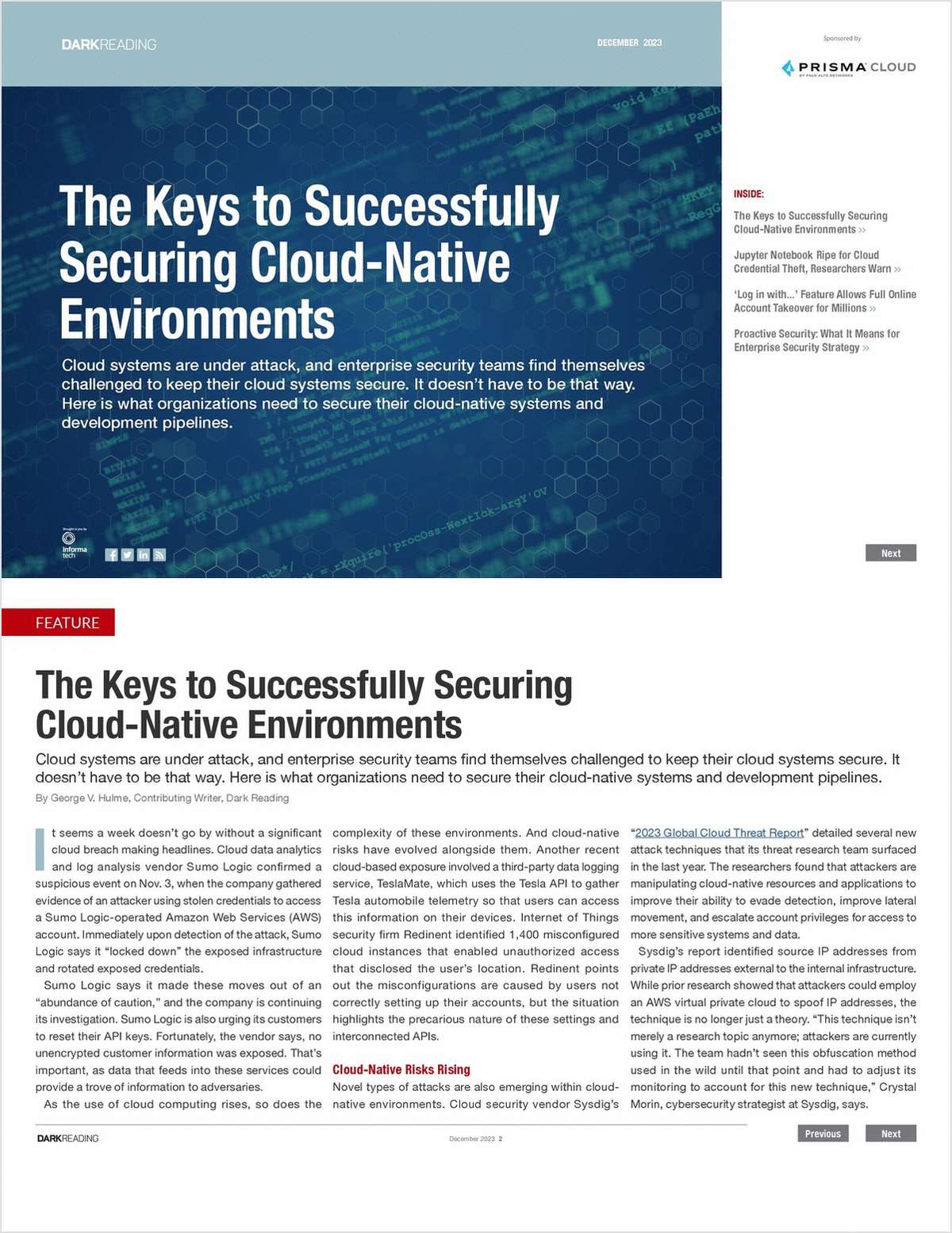 The Keys to Successfully Securing Cloud-Native Environments