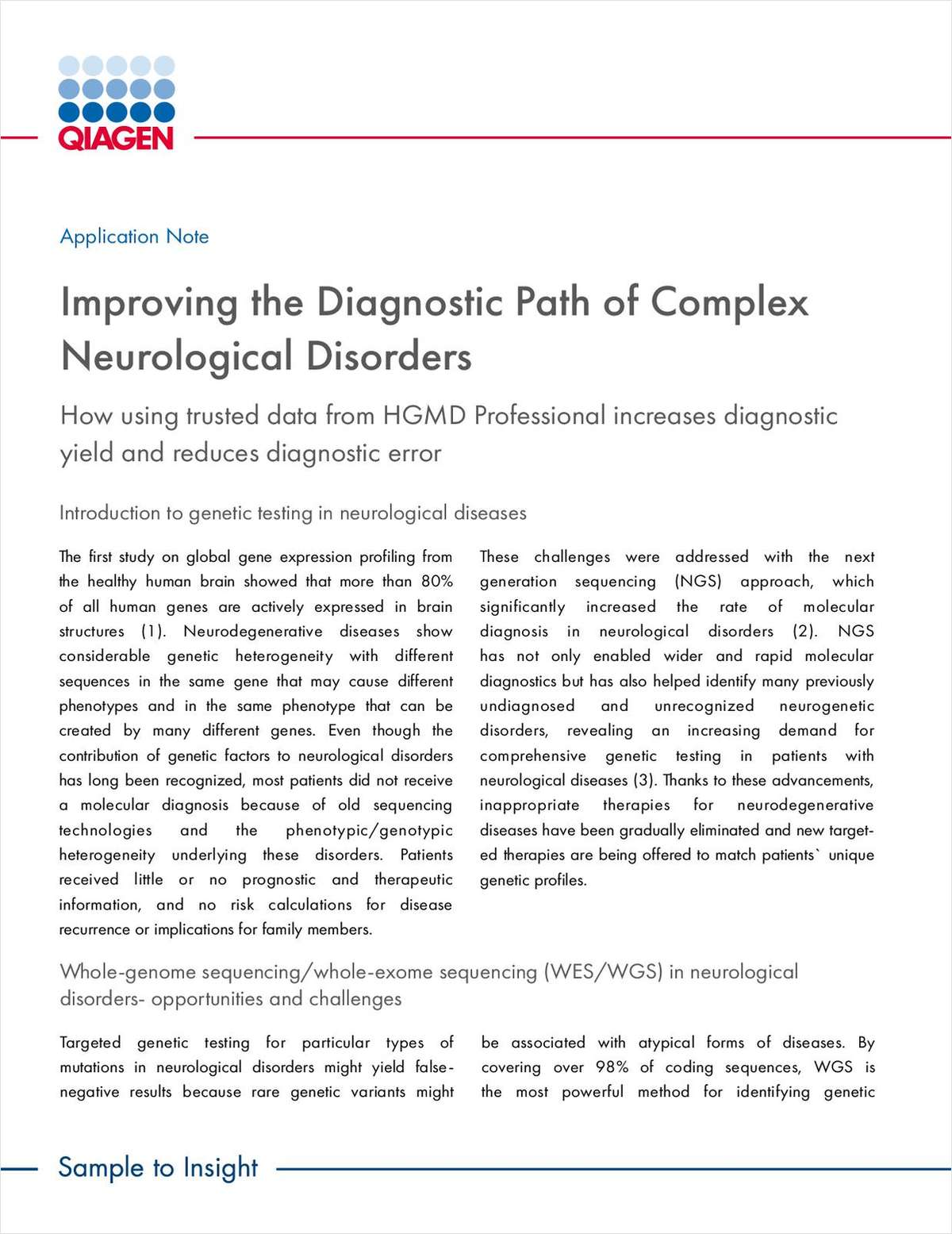 Improving the Diagnostic Path of Complex Neurological Disorders
