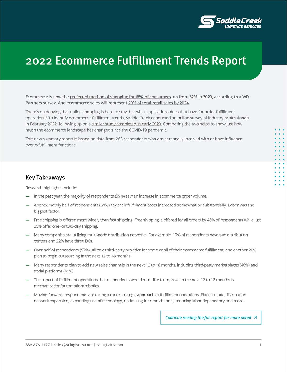 What to Expect in 2022: Ecommerce Fulfillment Trends Report