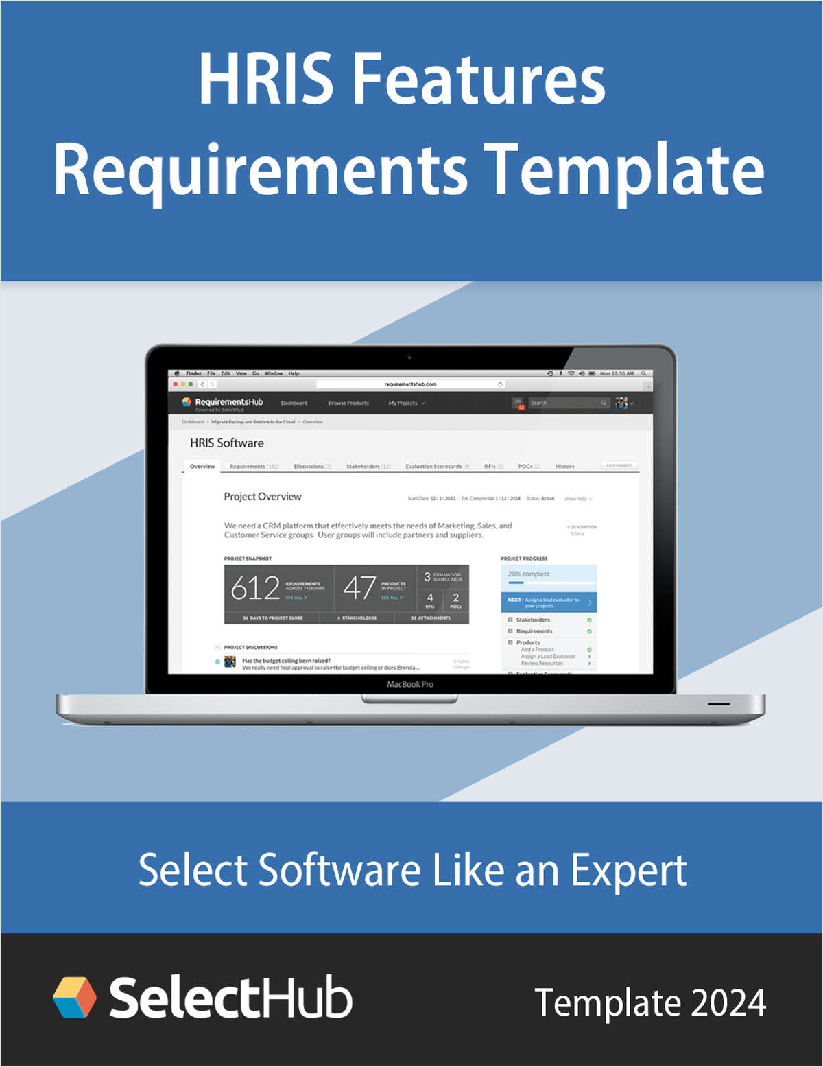 Complete HRIS Features Requirements Template for a New HR Software Acquisition