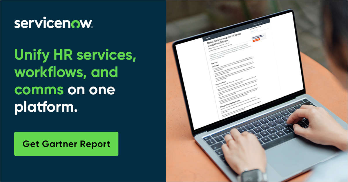 Gartner Market Guide for Integrated HR Service Management Solutions