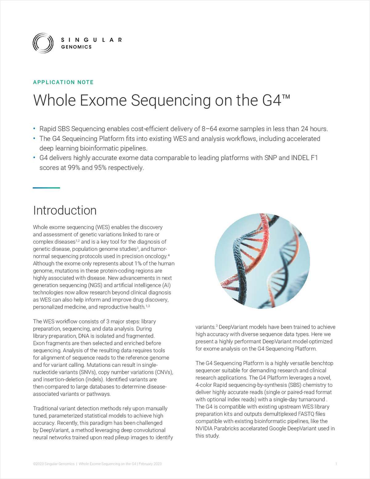 Single-Cell RNA Sequencing on the G4