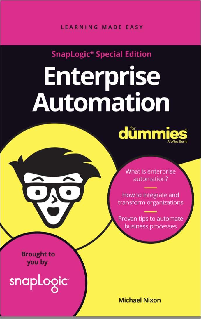 Enterprise Automation for Dummies, Free SnapLogic eBook