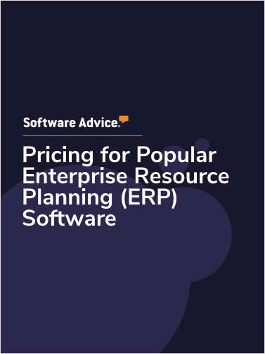 Pricing for Popular Enterprise Resource Planning (ERP) Software
