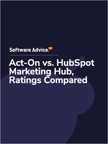 Act-On vs. HubSpot Marketing Hub Ratings, Compared