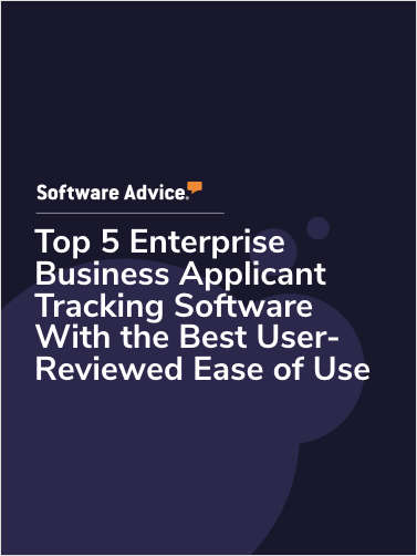 Top 5 Enterprise Business Applicant Tracking Software With the Best User-Reviewed Ease of Use