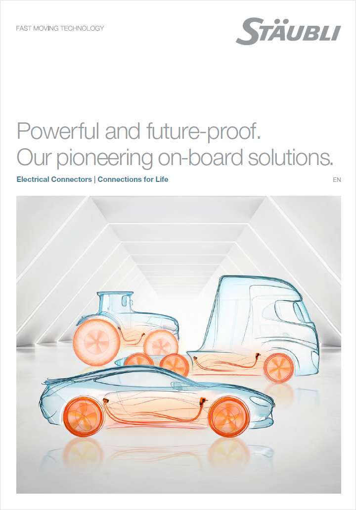 E-mobility On-board Solutions: Powerful and future-proof. Pioneering on-board solutions.