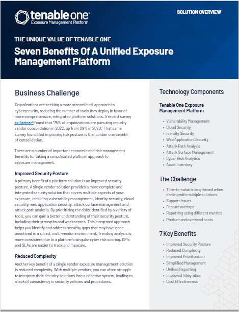 Seven Benefits Of A Unified Exposure Management Platform