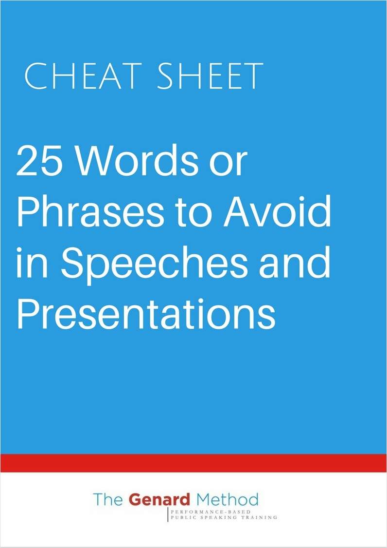 25 Words or Phrases to Avoid in Speeches and Presentations
