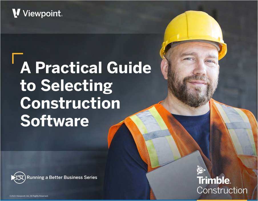 Download the Practical Guide to Selecting Construction Software, Free Trimble Guide