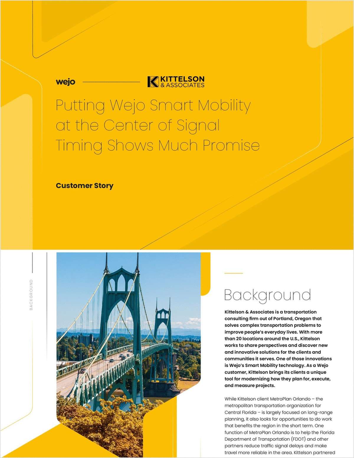 Signal retiming evaluations in Florida: A Wejo Smart Mobility For Good™ customer story