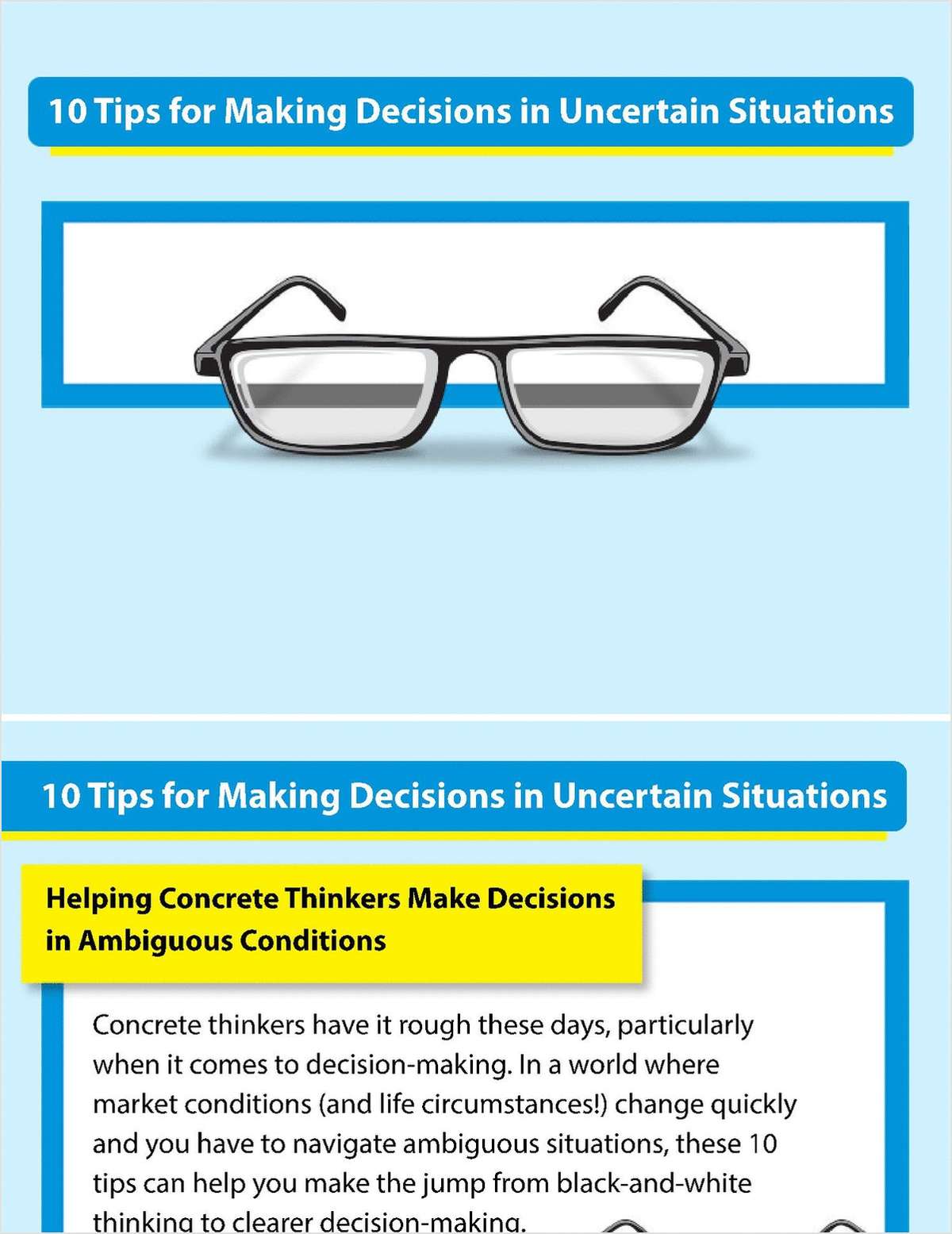 10 Tips for Making Decisions in Uncertain Situations