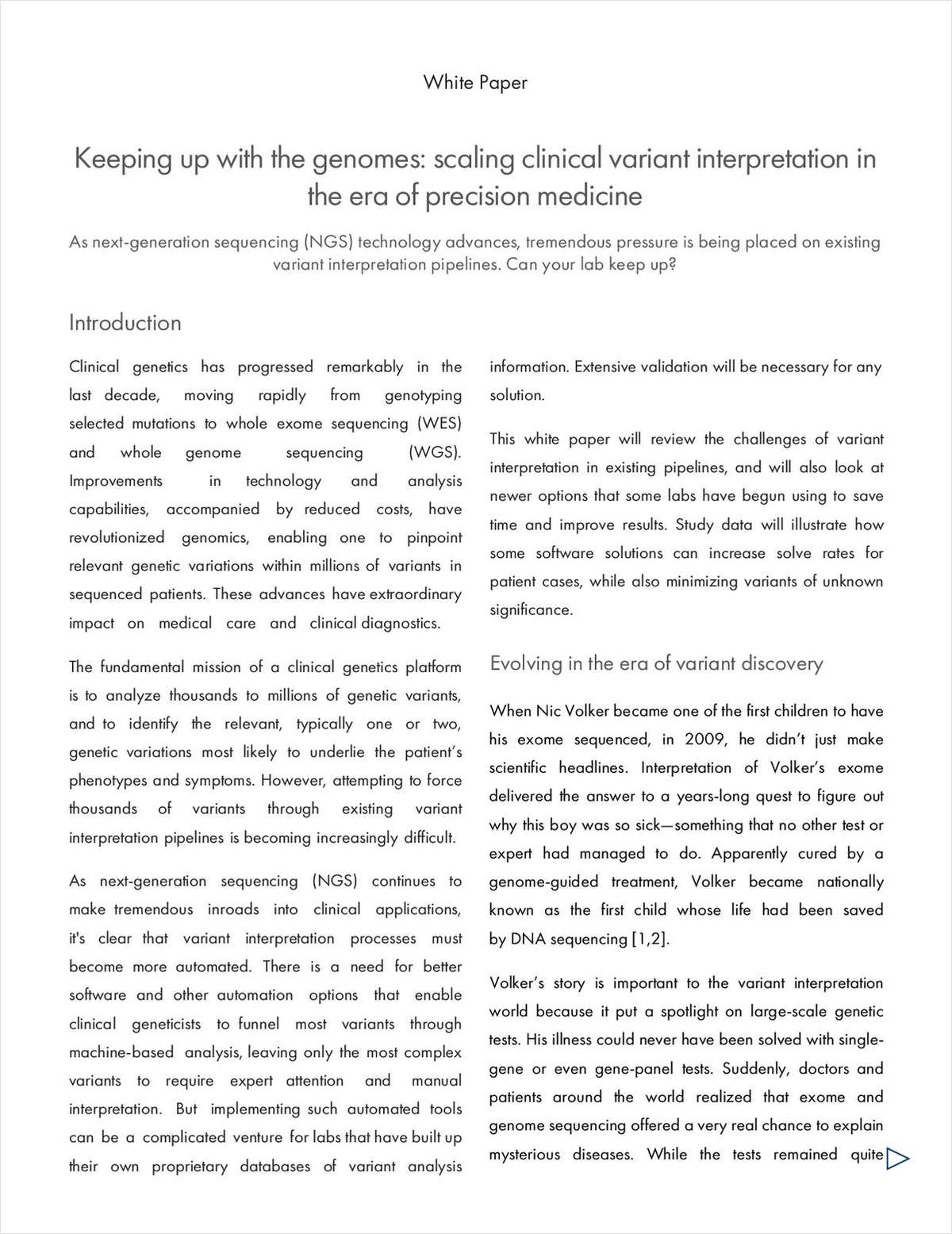 Keeping up With the Genomes: Scaling Clinical Variant Interpretation in the Era of Precision Medicine