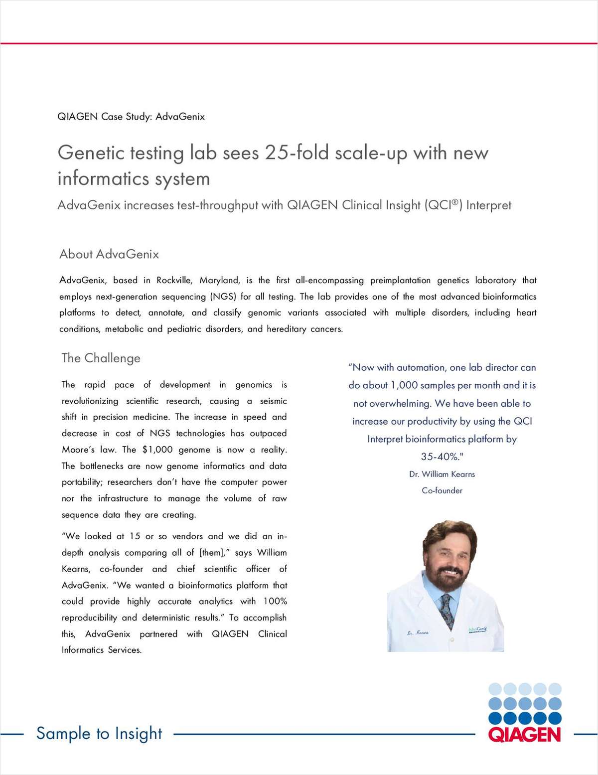 Genetic Testing Lab Sees 25-Fold Scale-Up with New Informatics System